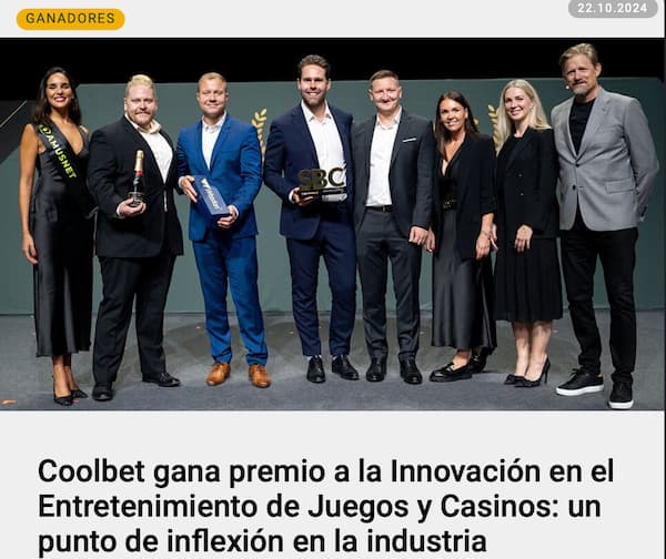 coolbet gana premio a la innovacion