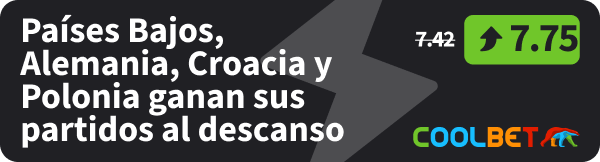 cuota mejorada de coolbet peru para las eliminatorias europeas.