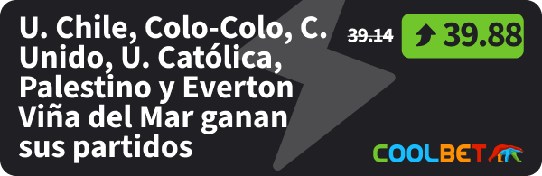 cuota mejorada de coolbet chile de la premier league de chile.